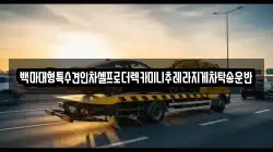 백마대형특수견인차셀프로더렉카미니추레라지게차탁송운반