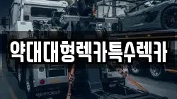 약대대형렉카특수렉카