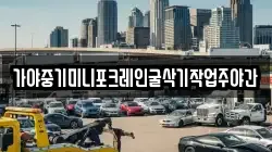 가야중기미니포크레인굴삭기작업주야간
