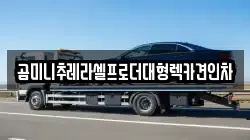 곰미니추레라셀프로더대형렉카견인차