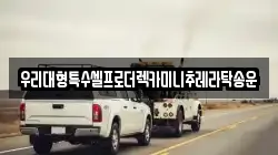 우리대형특수셀프로더렉카미니추레라탁송운