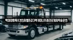 백마대형특수견인차셀프로더렉카미니추레라지게차탁송운반