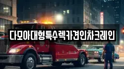 다모아대형특수렉카견인차크레인