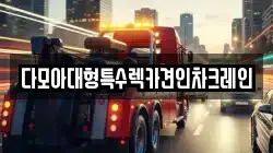 다모아대형특수렉카견인차크레인
