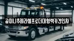 곰미니추레라셀프로더대형렉카견인차