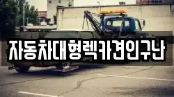 자동차대형렉카견인구난