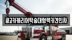 콩고카캐리어탁송대형렉카견인차