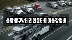 출장빵구밧데리산동타이어출장정비
