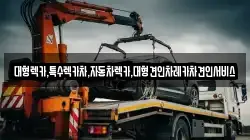 경북 안동시 정하동 렉카, 특수렉카, 차량탁송, 견인운송