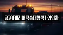 콩고카캐리어탁송대형렉카견인차
