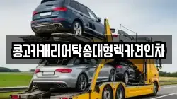 콩고카캐리어탁송대형렉카견인차