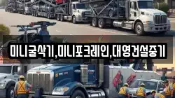미니굴삭기,미니포크레인,대영건설중기