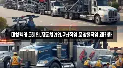 대형렉카.크레인.자동차견인.구난작업.중량물작업.레카차
