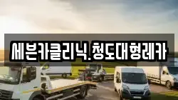 세븐카클리닉.청도대형레카
