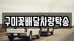 구미꽃배달차량탁송