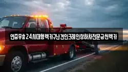 연중무휴24시대형렉카구난견인크레인상하차전문금천렉카