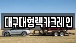대구대형렉카크레인