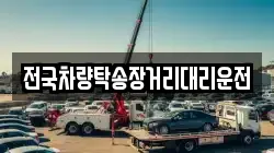 전국차량탁송장거리대리운전