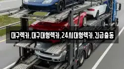 대구광역시 동구 도동 렉카, 특수렉카, 차량탁송, 견인운송
