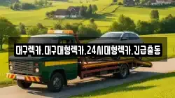 대구광역시 동구 도학동 렉카, 특수렉카, 차량탁송, 견인운송