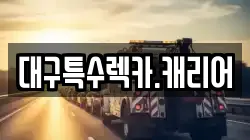 대구특수렉카.캐리어