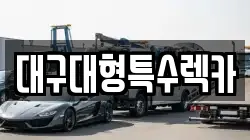 대구대형특수렉카