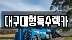 대구 동구 도학동 렉카, 특수렉카, 차량탁송, 견인운송