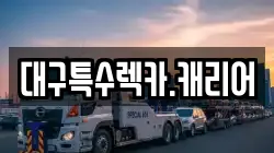 대구특수렉카.캐리어