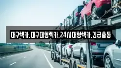 대구 중구 대신동 렉카, 특수렉카, 차량탁송, 견인운송