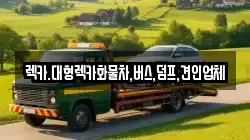 렉카.대형렉카화물차,버스,덤프,견인업체