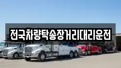 전국차량탁송장거리대리운전