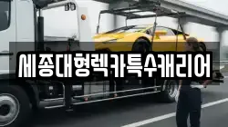 세종대형렉카특수캐리어