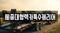 세종대형렉카특수캐리어