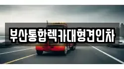 부산통합렉카대형견인차