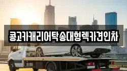 콩고카캐리어탁송대형렉카견인차