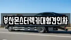 부산몬스터렉카대형견인차