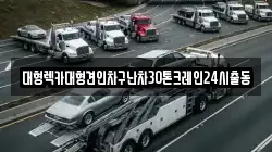대형렉카대형견인차구난차30톤크레인24시출동