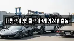 대형렉카견인차렉카크레인24시출동