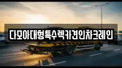 다모아대형특수렉카견인차크레인