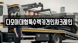 다모아대형특수렉카견인차크레인