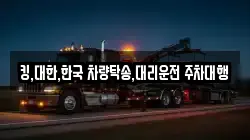 킹,대한,한국 차량탁송,대리운전 주차대행