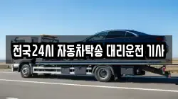 전국24시 자동차탁송 대리운전 기사