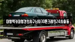 대형렉카대형견인차구난차30톤크레인24시출동