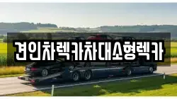 견인차렉카차대소형렉카