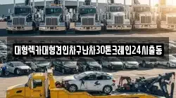 대형렉카대형견인차구난차30톤크레인24시출동