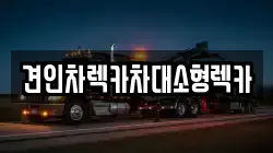 견인차렉카차대소형렉카