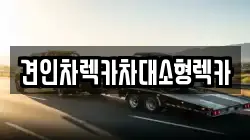 견인차렉카차대소형렉카