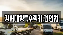 강서대형특수렉카,견인차