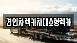 견인차렉카차대소형렉카