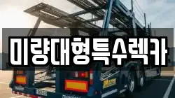 미량대형특수렉카